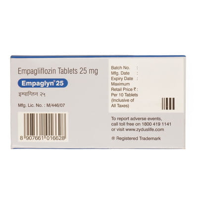 Empaglyn 25mg Strip Of 10 Tablets