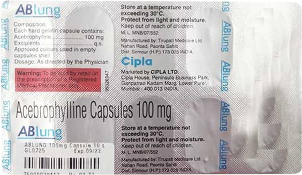 Ablung 100Mg Strip Of 10 Capsules