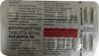 Brivazen 50mg Strip Of 10 Tablets