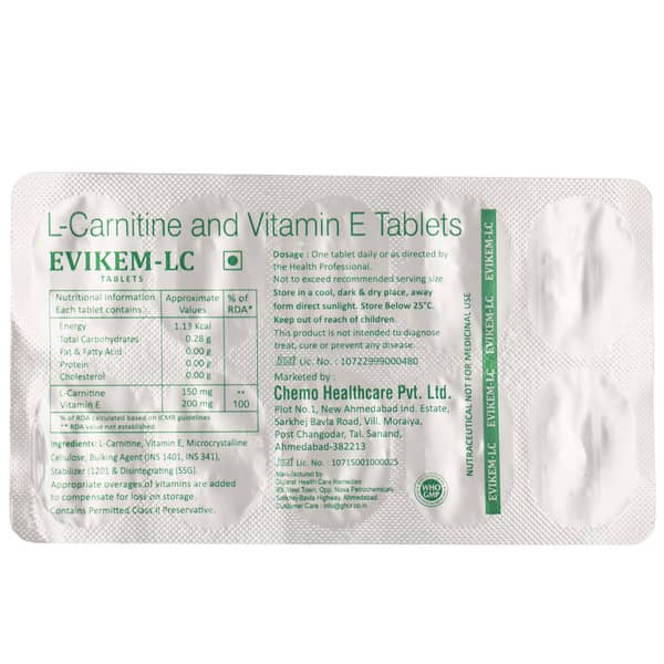 Evikem Lc Strip Of 10 Tablets