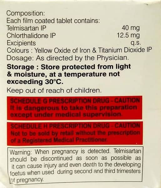 Teldawn Ch 40/12.5Mg Strip Of 10 Tablets