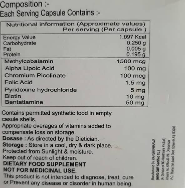 Iriscovit Od Strip Of 10 Capsules