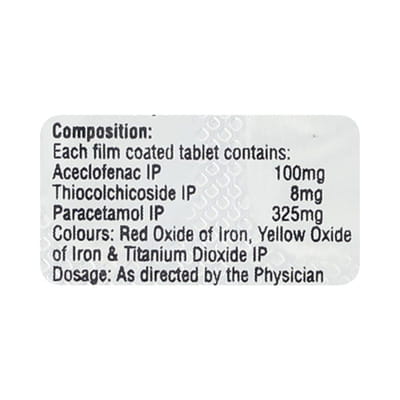 Zerodol Th Max 8mg Strip Of 10 Tablets