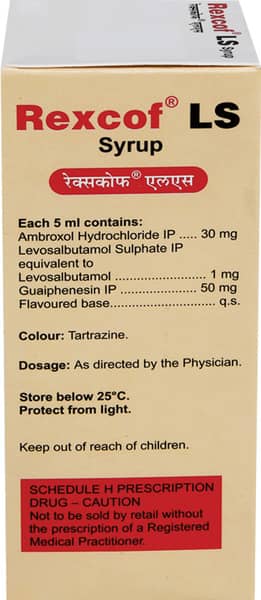 Rexcof Ls Bottle Of 100ml Syrup