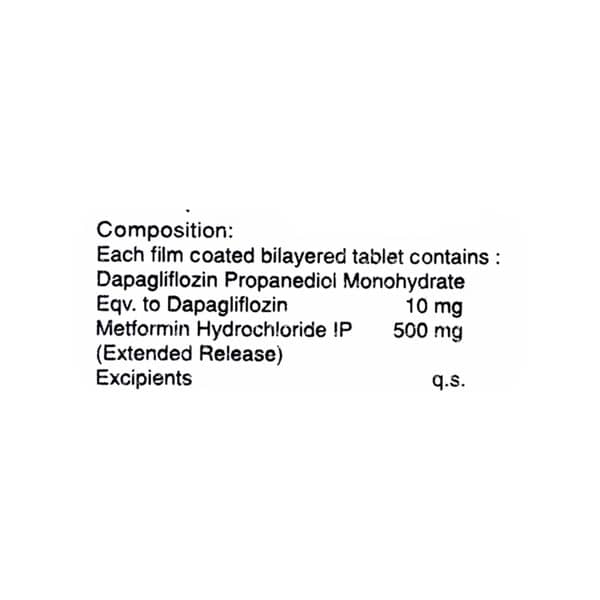 Daparay M 10/500mg Strip Of 10 Tablets