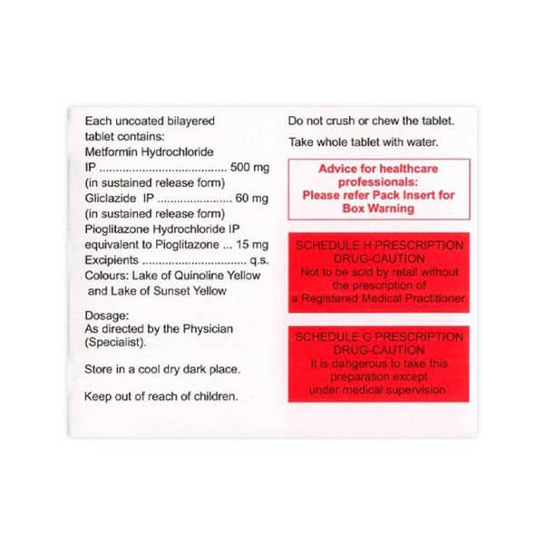 Glycinorm Total 60mg Strip Of 15 Tablets