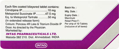 Cilny M 50mg Strip Of 10 Tablets