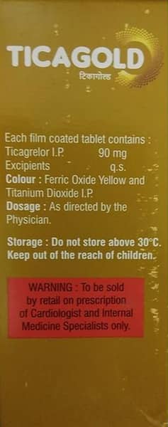 Ticagold 90mg Strip Of 14 Tablets