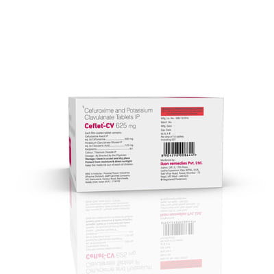 Ceflet Cv 625mg Strip Of 10 Tablets