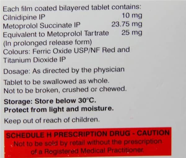 Dilnip M 25mg Strip Of 10 Tablets