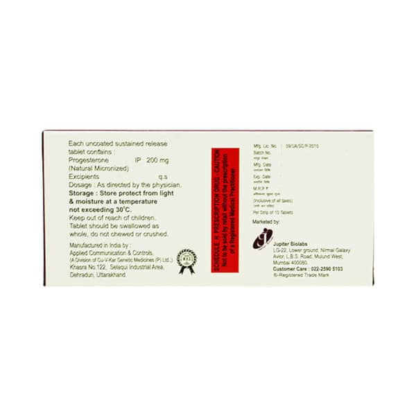 Queengest 200Mg Sr Strip Of 10 Tablets