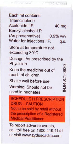 Injicort 40mg Vial Of 1ml Injection