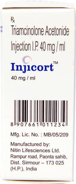 Injicort 40mg Vial Of 1ml Injection