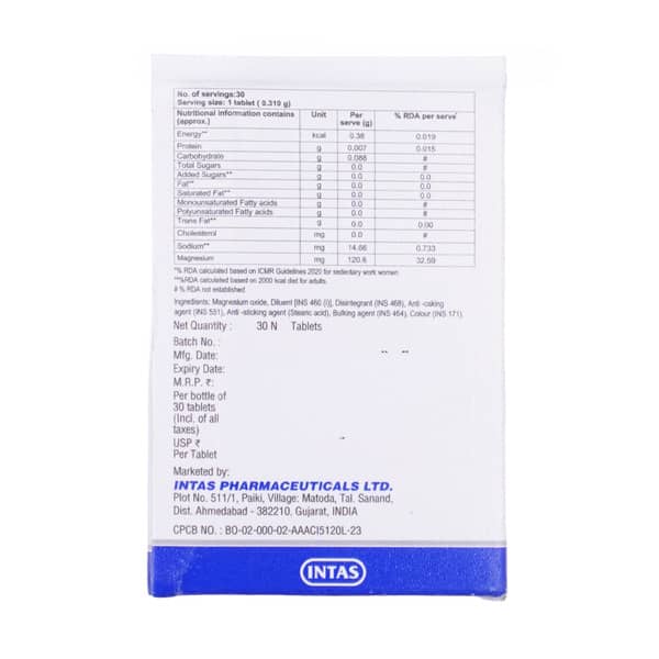 Magnesion Bottle Of 30 Tablets