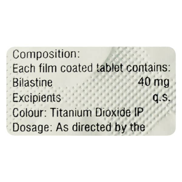Bilashine 40 Tablet