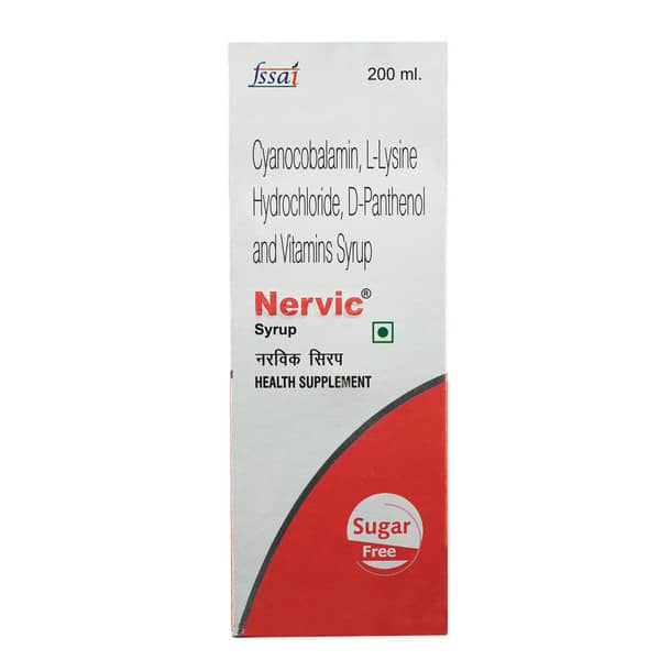Nervic Sugar Free Bottle Of 200Ml Syrup