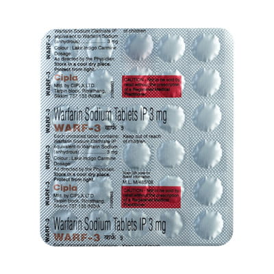 Warf 3mg Strip Of 15 Tablets