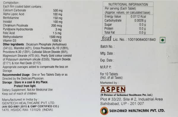 Meconex Cd3 Strip Of 10 Tablets