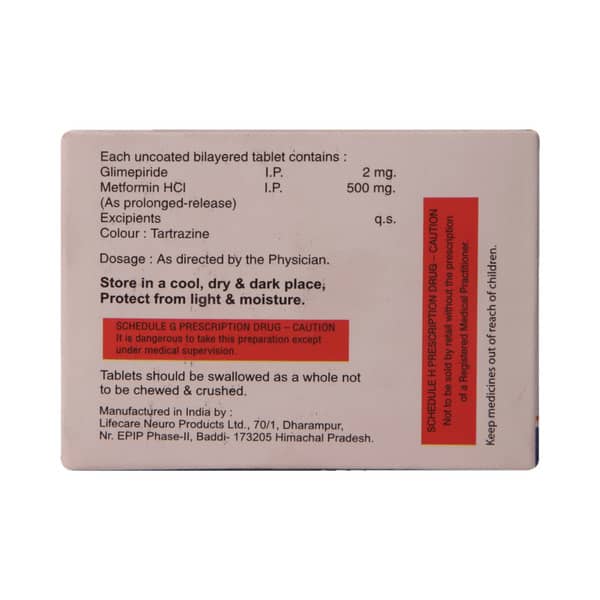 Sulforyl M 2/500mg Strip Of 10 Tablets