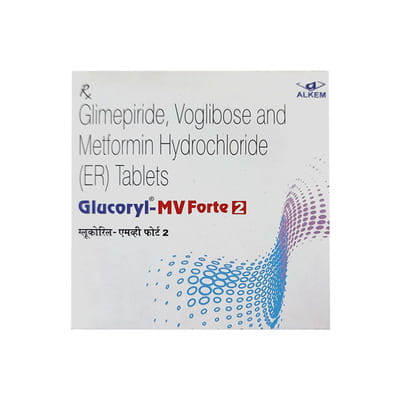 Glucoryl Md 2mg Forte Strip Of 10 Tablets