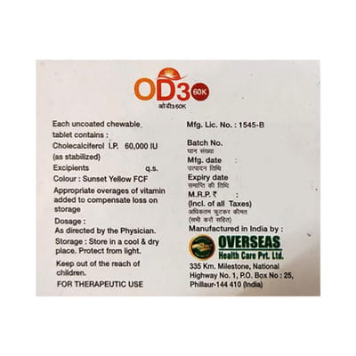 Od3 60k Strip Of 4 Softgel Capsules