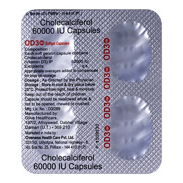 Od3 60K Strip Of 4 Softgel Capsules