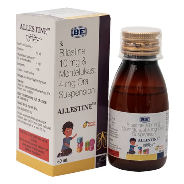 Allestine Mango Flavour Bottle Of 60Ml Suspension