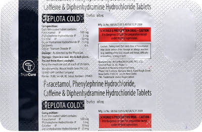 Teplota Cold Strip Of 10 Tablets
