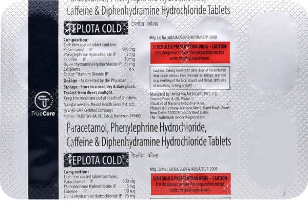 Teplota Cold Strip Of 10 Tablets