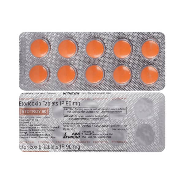 Etotroy 90Mg Strip Of 10 Tablets