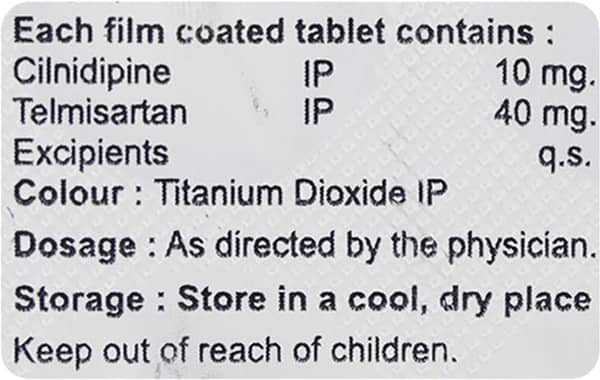 Lndip T 10/40Mg Strip Of 10 Tablets