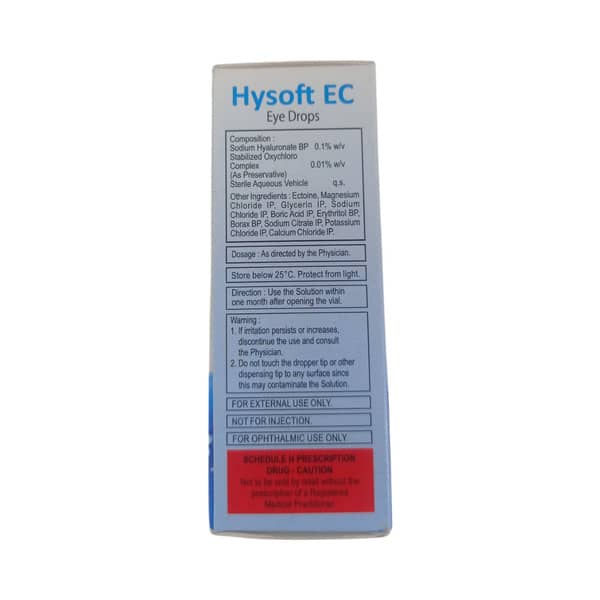 Hysoft Ec Bottle Of 10ml Eye Drops
