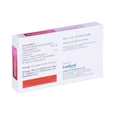 Gestoserv 200mg Strip Of 10 Softgel Capsules