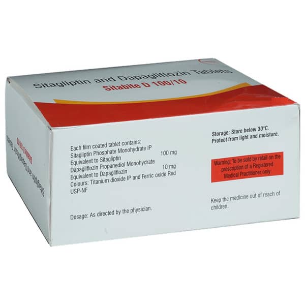 Sitabite D 100/10Mg Strip Of 10 Tablets