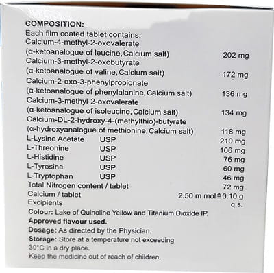 Nefrosave Keto Ds Strip Of 10 Tablets