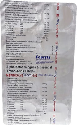 Nefrosave Keto Ds Strip Of 10 Tablets