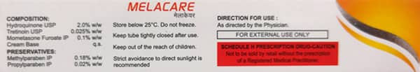 Melacare Forte Tube Of 25gm Cream