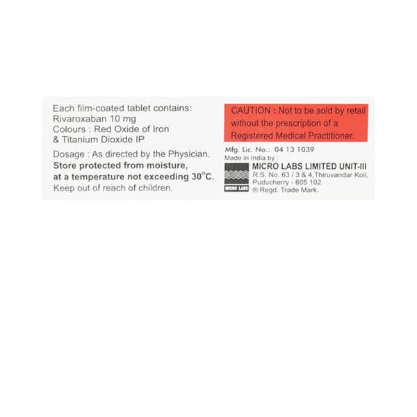 Rivolas 10mg Strip Of 15 Tablets