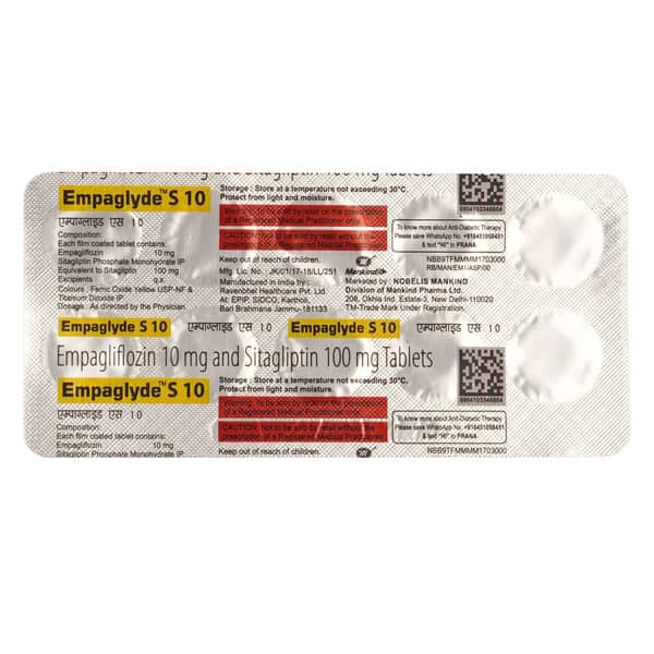 Empaglyde S 10mg Strip Of 10 Tablets