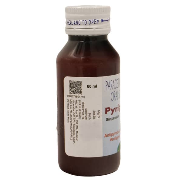 Pyrigesic 120mg Bottle Of 60ml Suspension