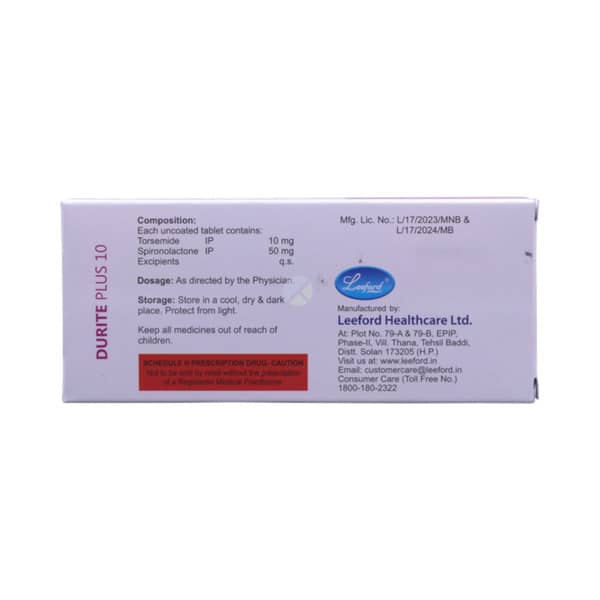 Durite Plus 10mg Strip Of 10 Tablets