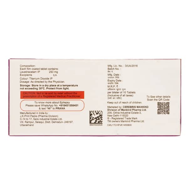 Epifast 250 Mg Strip Of 10 Tablets