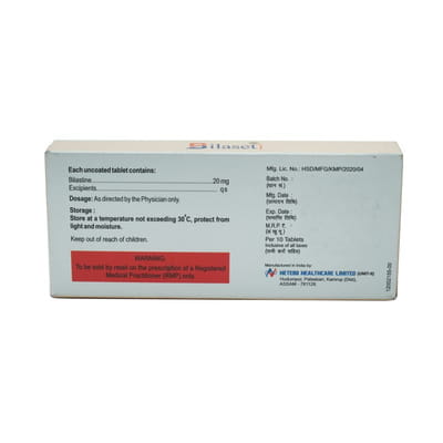 Bilaset Strip Of 10 Tablets