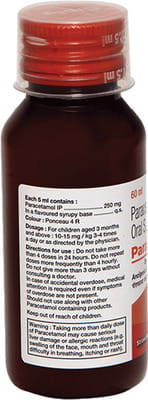 Parafast 250mg Strawberry Flavour Bottle Of 60ml Suspension