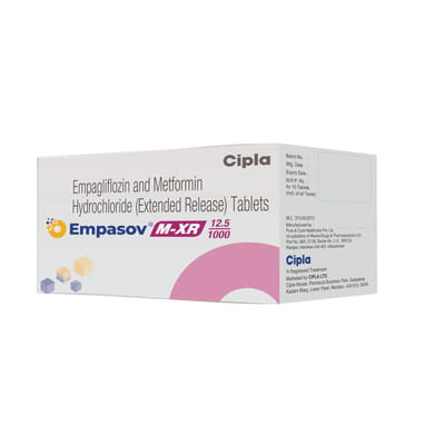Empasov M Xr 12.5/1000mg Strip Of 10 Tablets