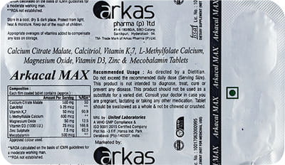 Arkacal Max Strip Of 10 Tablets