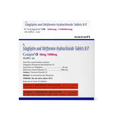 Cetapin S 50/1000mg Strip Of 10 Tablets