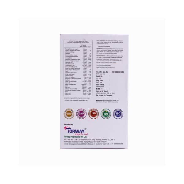 New Nutritor Forte Strip Of 10 Capsules