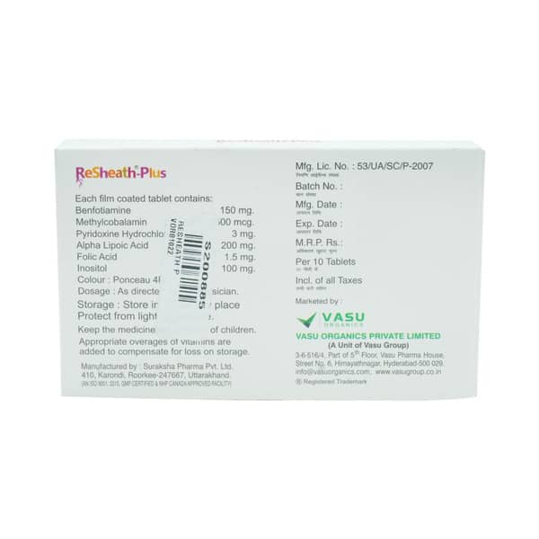 Resheath Plus Strip Of 10 Tablets