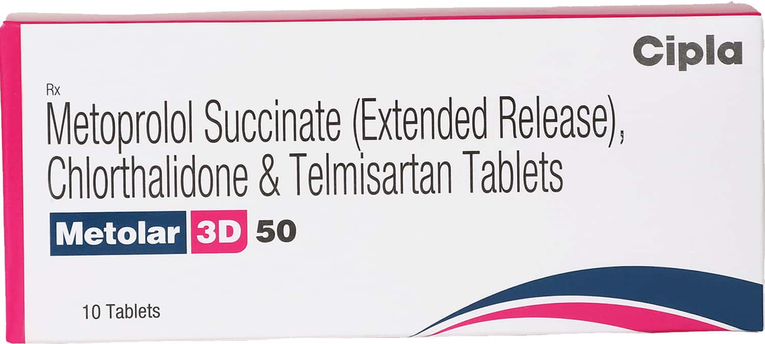 Netolar Metolar 3d 50mg Strip Of 10 Tablets: Uses, Side Effects, Price & Dosage ...